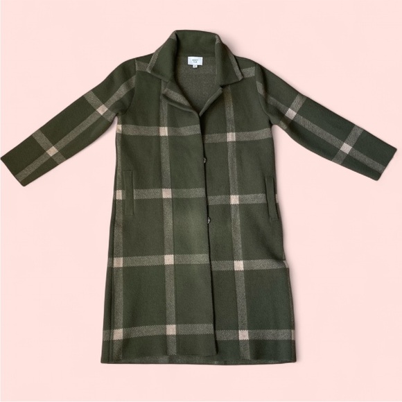 |Society Club| Check Doubled Faced Plaid Coat Oversized Woman’s Medium - Picture 1 of 10